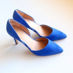 NEW Nine West Royal Blue Suede Leather Pumps / Heels / Shoes Size 8